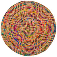 TEPPICH JUTE BAUMWOLLE SALSA - Multicolor, Textil (120/120cm) - Pergamon