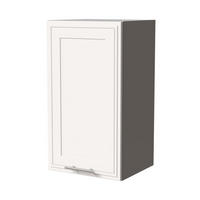 HÄNGESCHRANK Salo W2/40 Grau / Weiß Matt 40 / 32,5 / 72cm - Weiß/Grau, Holz/Holzwerkstoff (40/72/32.5cm) - Feldmann-Wohnen