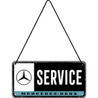 HÄNGESCHILD 10/20 cm Mercedes-Benz Service - Multicolor, Metall (20/10/0.2cm) - Nostalgic-Art