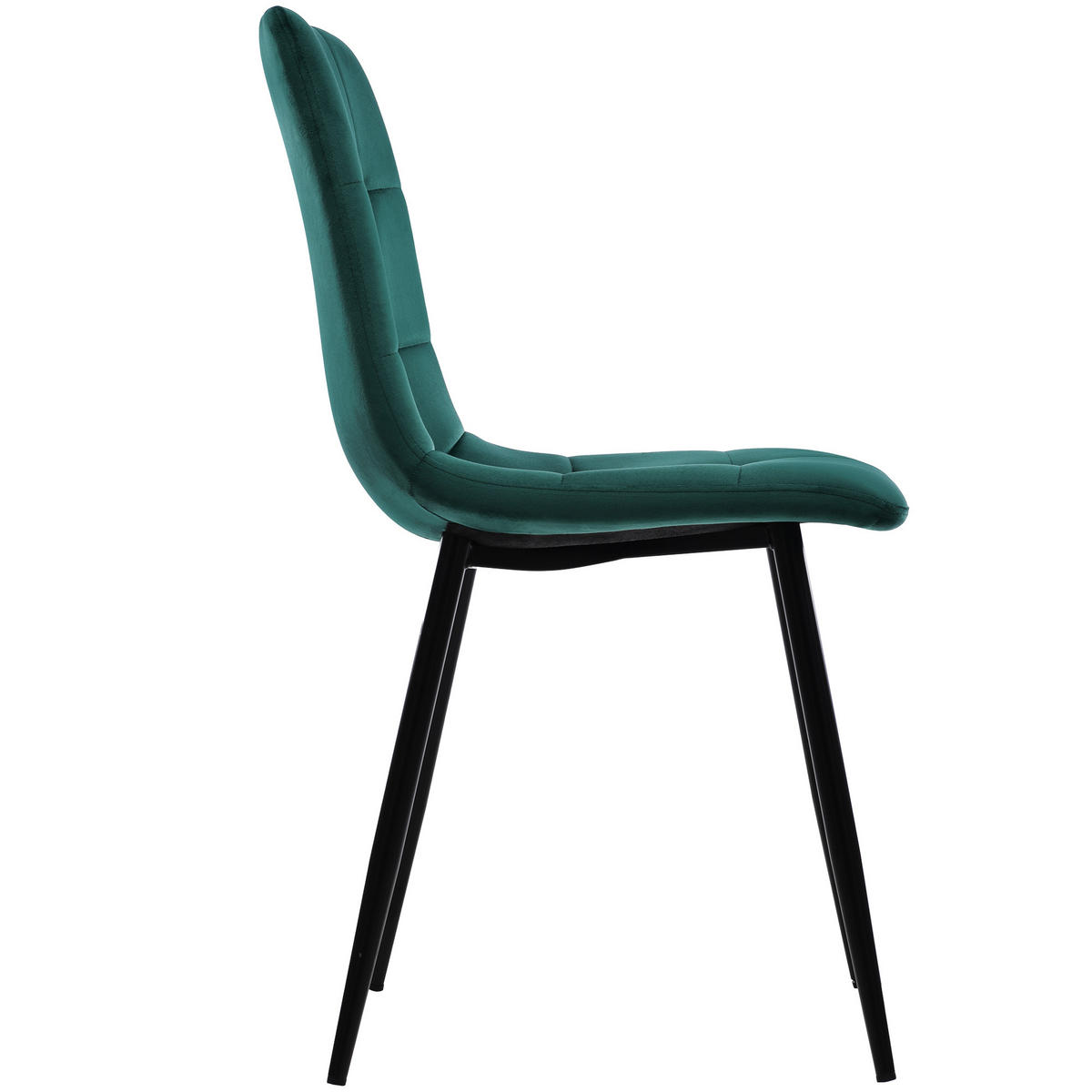 ESSGRUPPE 5-teilig mit Marmor-Look-Tisch 140×80 und vier grünen Samtstühlen, grau-grün - Grün, Holzwerkstoff (80/75/140cm) - Luhomfu