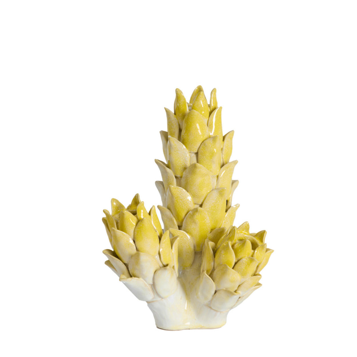VASE Carciofo - Blau - 19.5/17/27.5 cm - Blau, Keramik (27.5cm) - Light & Living