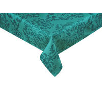 TISCHDECKE Epoche petrol-grün 110/110 cm - Petrol, Textil (110/110cm) - beties Heimtextil