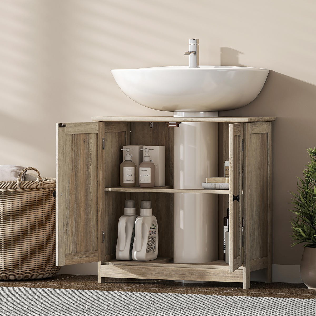 HÄNGESCHRANK Grau 1 Stück - Grau, Kunststoff (60/60/30cm) - GiPP