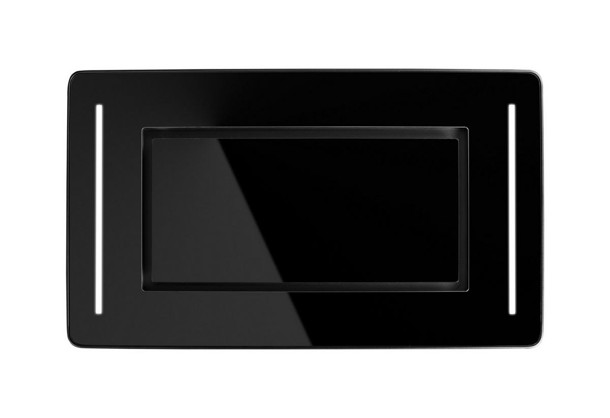 DUNSTABZUGSHAUBE - Schwarz, Glas/Metall (89.5/17/53cm) - Gurari