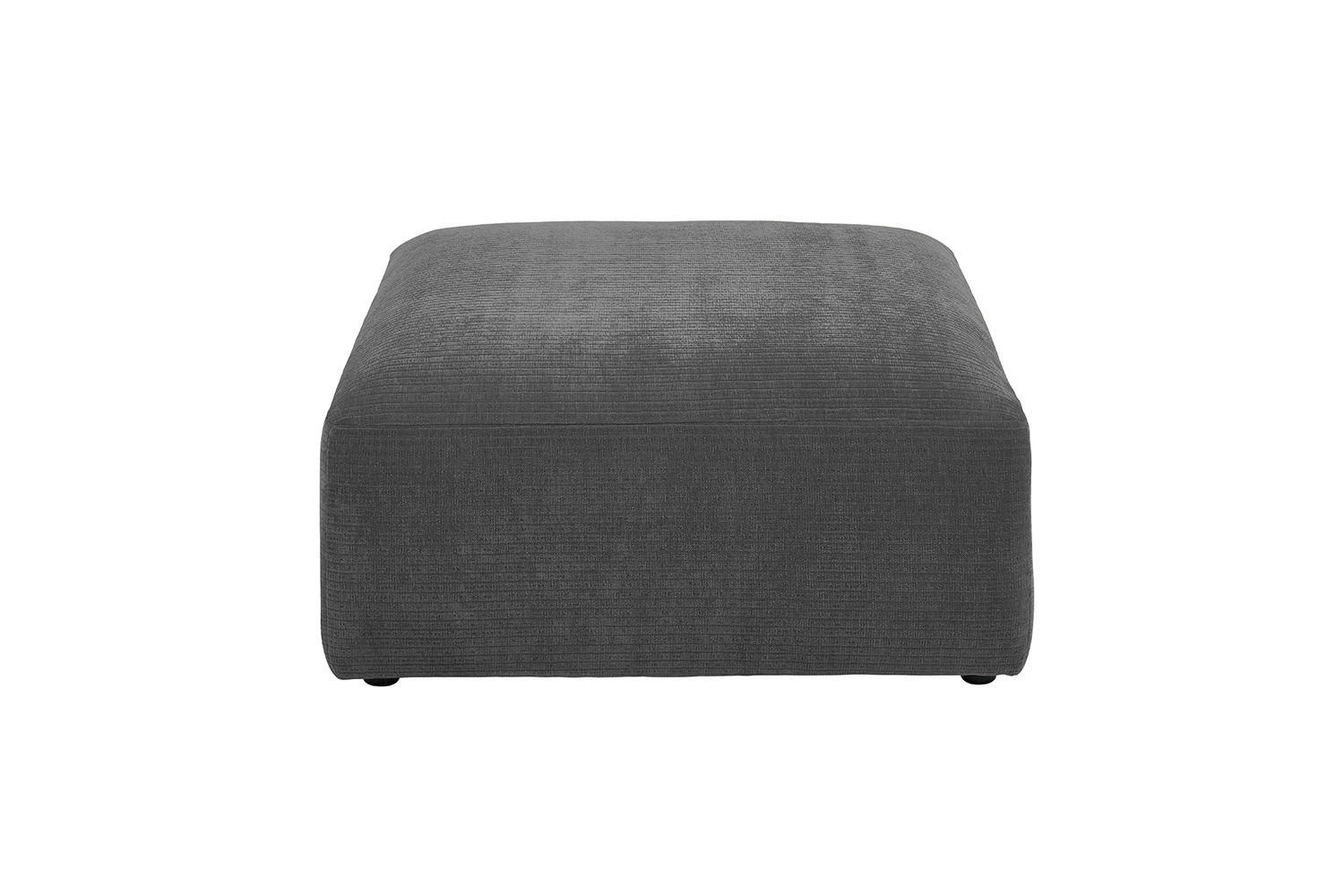 SOFA SITZELEMENT SEPHI Anthrazit Cord - Anthrazit/Schwarz, Kunststoff/Textil (82/39/82cm) - KAWOLA