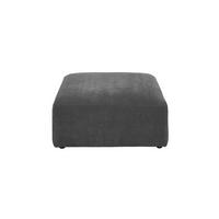 SOFA SITZELEMENT SEPHI Anthrazit Cord - Anthrazit/Schwarz, Kunststoff/Textil (82/39/82cm) - KAWOLA