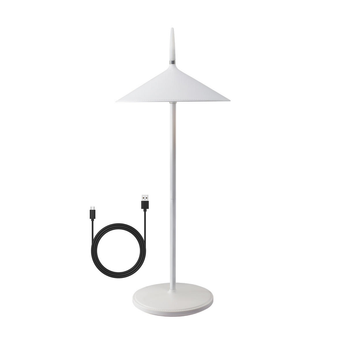 TISCHLEUCHTE Lichtmann 15.4/37.6/15.4 cm - Weiß, Metall (15.4/15.4/37.6cm) - ZMH