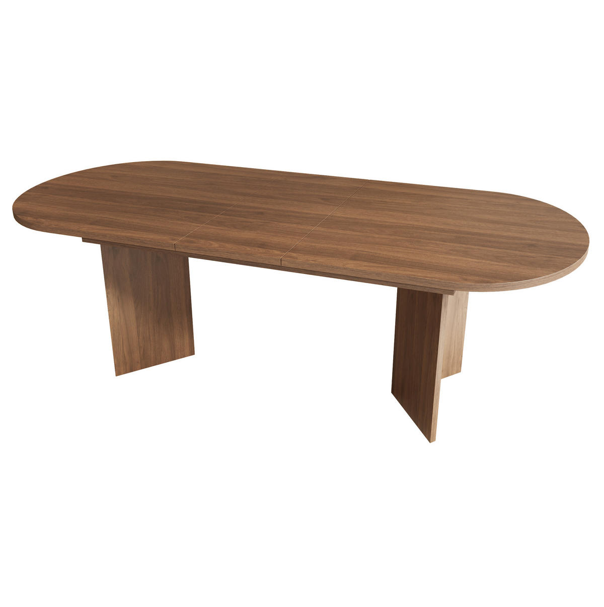ESSTISCH 160/200/90 cm in Nussbaum ausziehbar mit abgerundeten Ecken - Walnussfarben, Holzwerkstoff (200/90/75cm) - Flora Grace