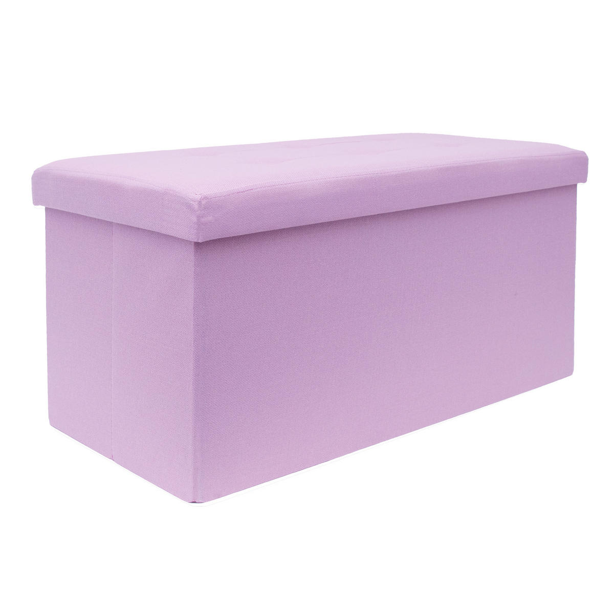 SITZTRUHE Faltbar 76/38/38 cm (Rosa) - Rosa, Textil (38/38/76cm) - Intirilife
