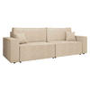 SCHLAFSOFA Karl - Schwarz/Naturfarben, Holz/Kunststoff (245/82/90cm) - MIRJAN24
