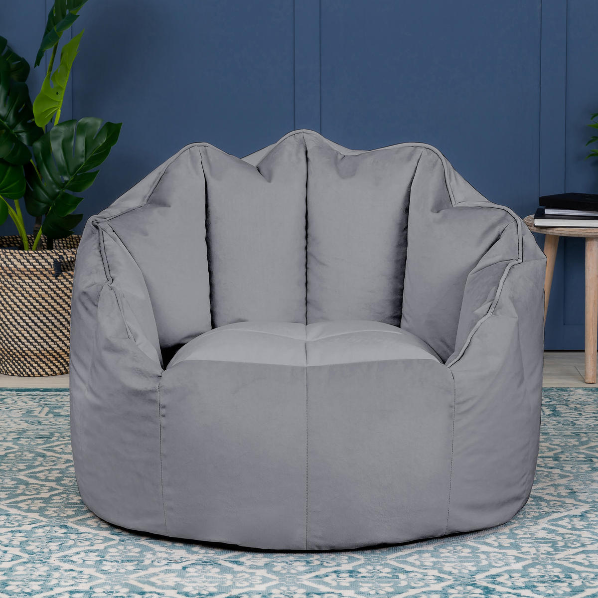 SITZSACK-SESSEL Sirena - Grau, Textil (77/64/74cm) - icon