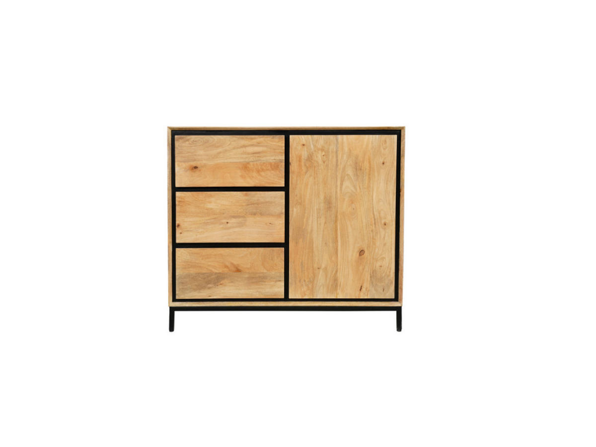 SIDEBOARD Hardwood Mangoholz 100 cm / 45 cm Natur - Naturfarben, Holz (100/85/45cm) - Villa Möbel