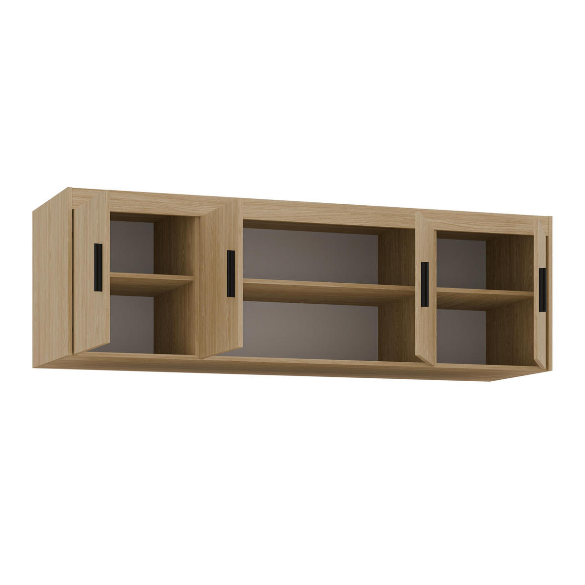 AUFSATZSCHRANK Storicos Geölte Eiche 176,3/55,5/53 cm - 4T Modern - Eichefarben, Holzwerkstoff/Kunststoff (176.3/55/53cm) - AX Living