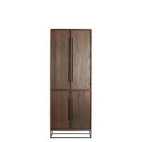 SCHRANK Lilian Braun 75/40/200 cm - Braun, Metall (40/200/75cm) - Light & Living