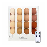 LICHTERKETTE LED Boxen - L'incendie - Beige - Naturfarben, Textil (165cm) - La case du cousin paul