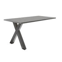 SCHREIBTISCH Edit 5 140 x 70 x 75 Bürotisch graphit/graphit - Grau, Holz (140/70/75cm) - 58aufmkessel