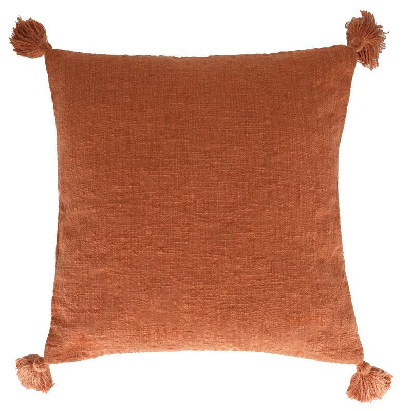 EINFARBIGE KISSENBEZUG Kolina - Dunkelorange, Textil (45/45cm) - home&you