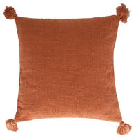 EINFARBIGE KISSENBEZUG Kolina - Dunkelorange, Textil (45/45cm) - home&you