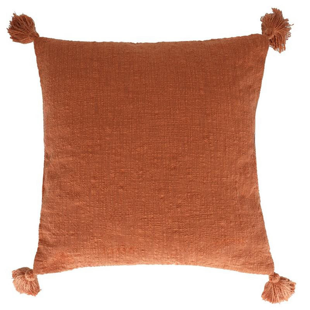 EINFARBIGE KISSENBEZUG Kolina - Dunkelorange, Textil (45/45cm) - home&you