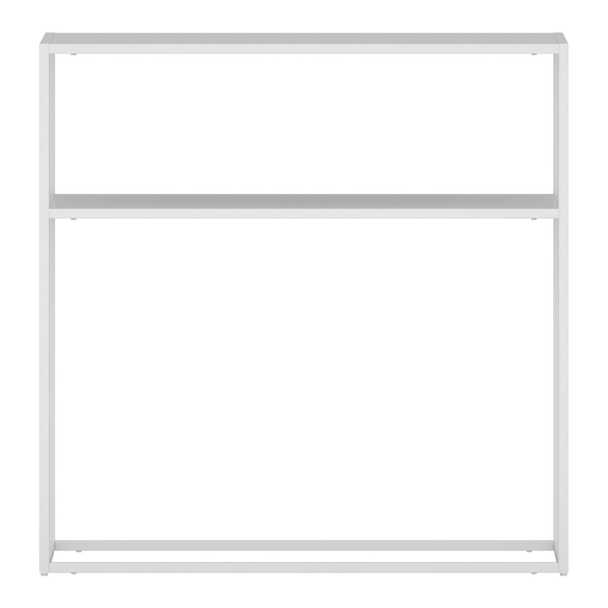 KONSOLENTISCH Kuhmo - Weiß, Metall (30/80/80cm) - [en.casa]