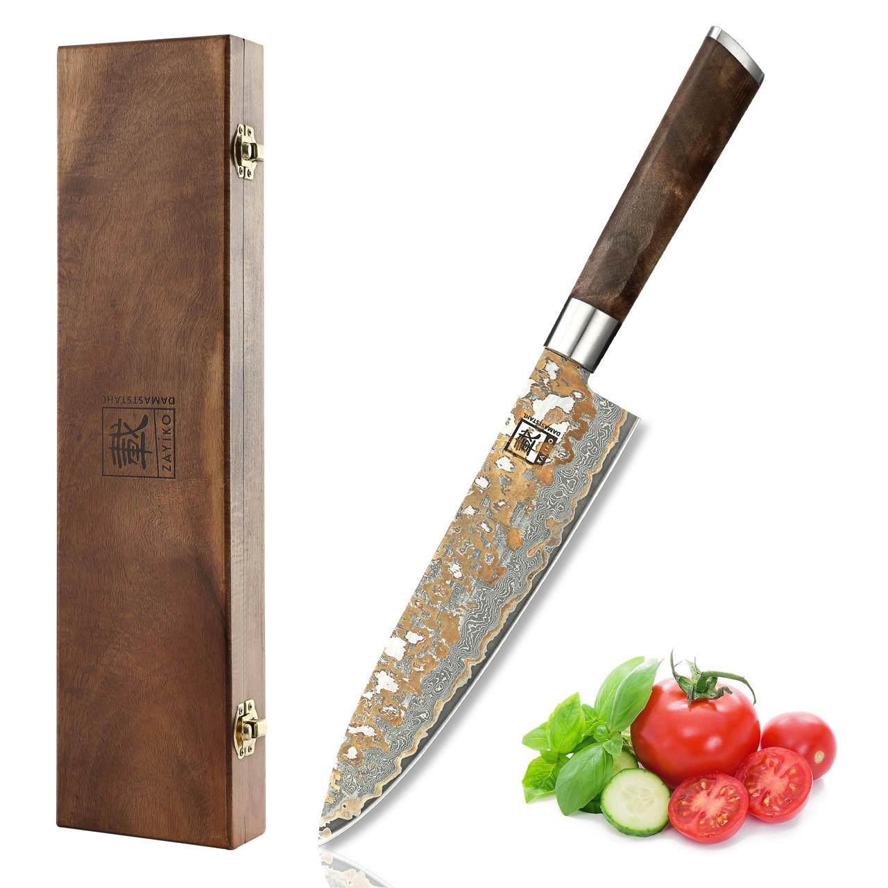 Zayiko Chefmesser Ahorn, Edelstahl 33 cm