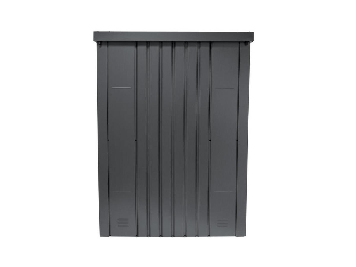 GERÄTESCHRANK Paul L 133/94/181 cm abschließbar, Stahl, für den Garten - Grau, Kunststoff (72/25/181cm) - Plats Outdoor solution