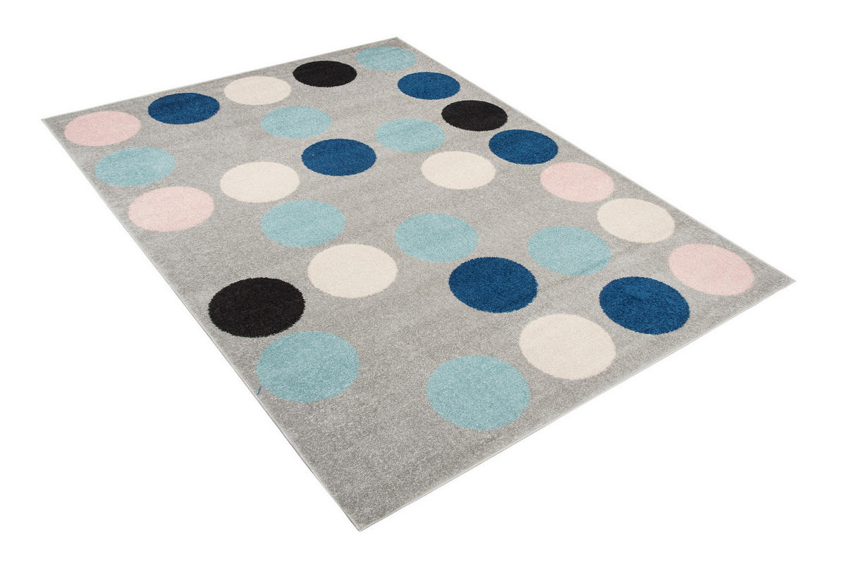 TEPPICH LAZUR Grau 120/170 cm - Blau/Hellgrau, Kunststoff (120/170cm) - Tapiso