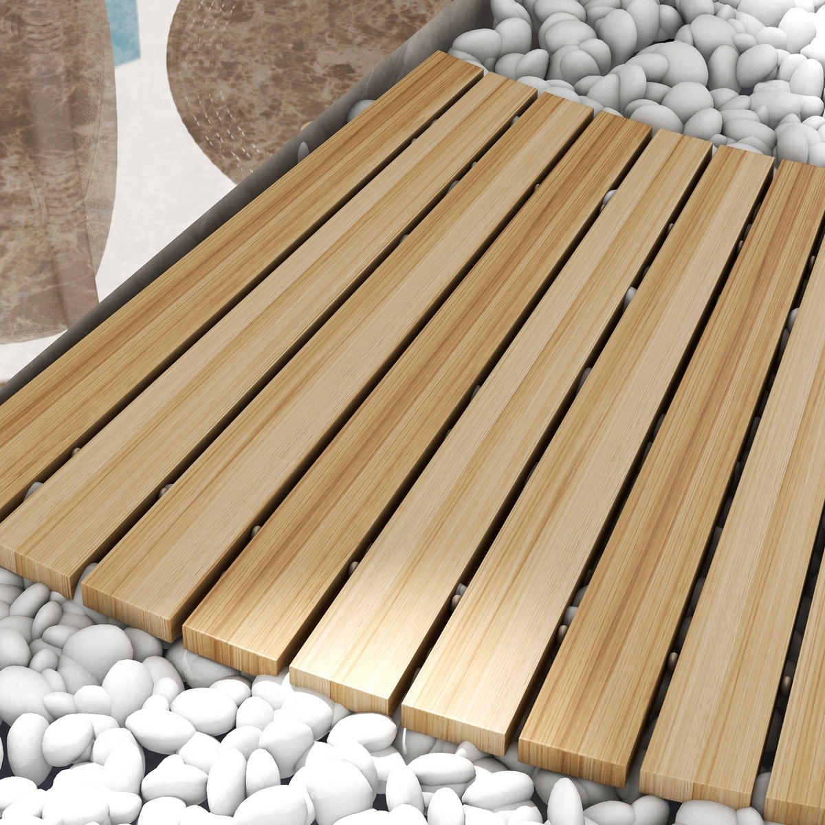 GARTENWEG, Tannnenholz, Naturholz - Naturfarben, Holz (47/1/120cm) - Outsunny