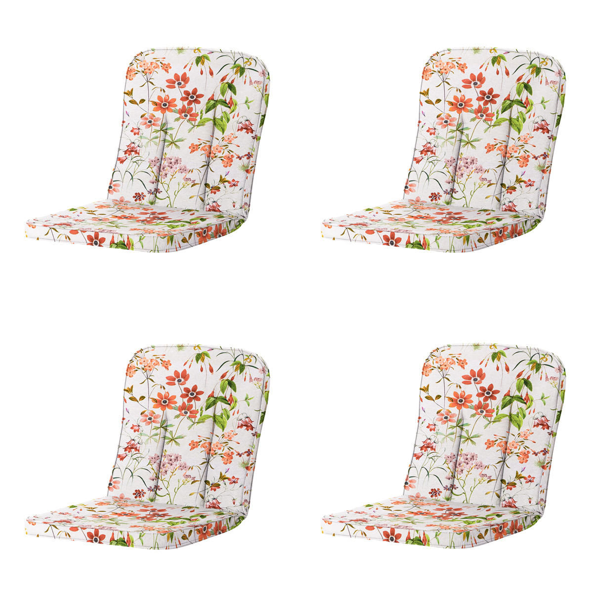 GARTENSTUHLKISSEN Milly 94/48 cm 4er-Set - Multicolor, Textil (48/5/94cm) - Madison