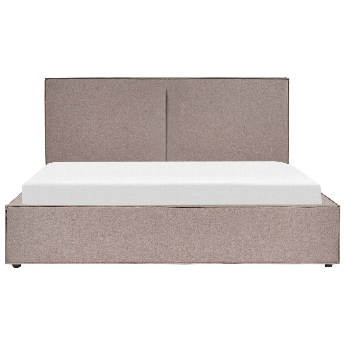 POLSTERBETT 180/200cm Taupe Moissac - Taupe, Textil (180/200cm) - Beliani