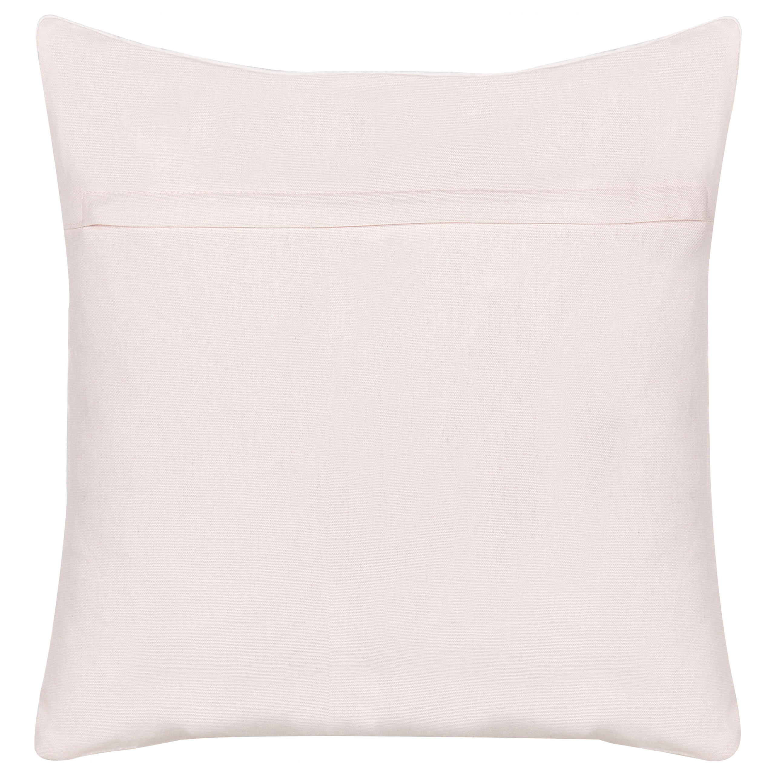 DEKOKISSEN Weiß 45/45 cm Exacum - Rot/Weiß, Textil (45/45/12cm) - Beliani