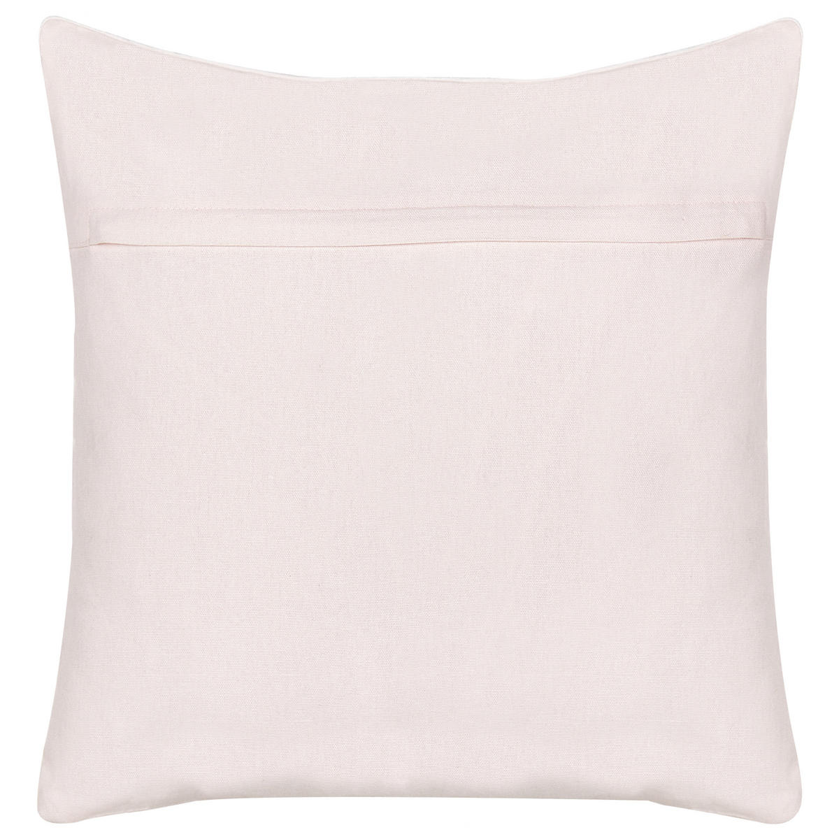 DEKOKISSEN 2er-Set Weiß 45/45 cm Exacum - Rot/Weiß, Textil (45/45cm) - Beliani