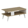 COUCHTISCH Lycksele 90/45/40 - Eichefarben, Holzwerkstoff/Kunststoff (45/90/40cm) - [en.casa]
