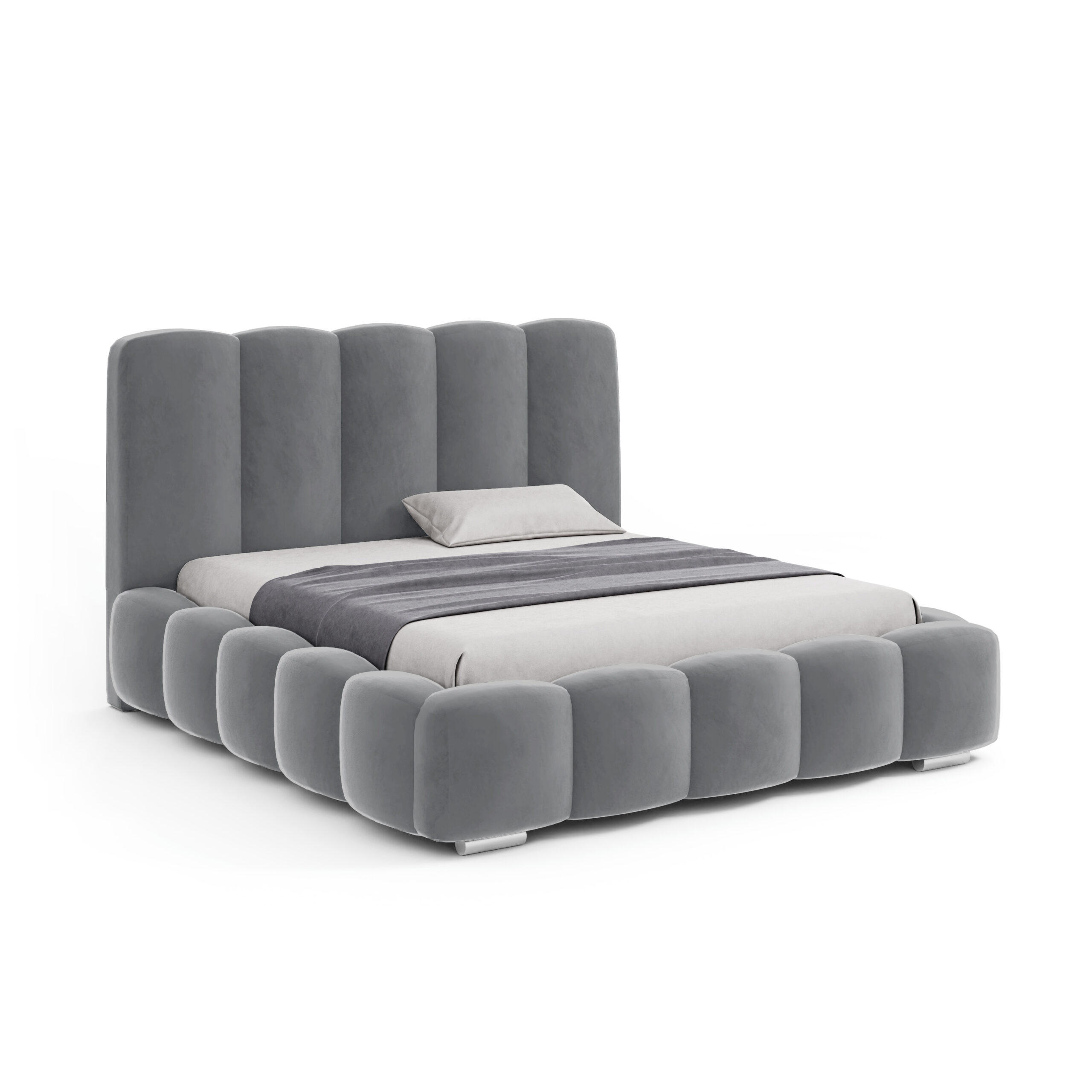 Fedve Doppelbett Hellgrau 160x200 cm