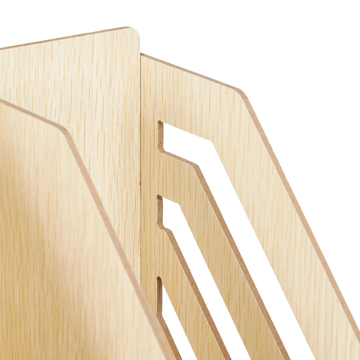 SCHREIBTISCH-ORGANIZER - Hellbraun, Holzwerkstoff (24/33/29.5cm) - Relaxdays