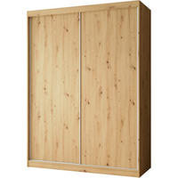 SCHWEBETÜRENSCHRANK Mario 150/216/61 eiche Artisan - Eiche Artisan, Holzwerkstoff (150/216/61cm) - Beautysofa