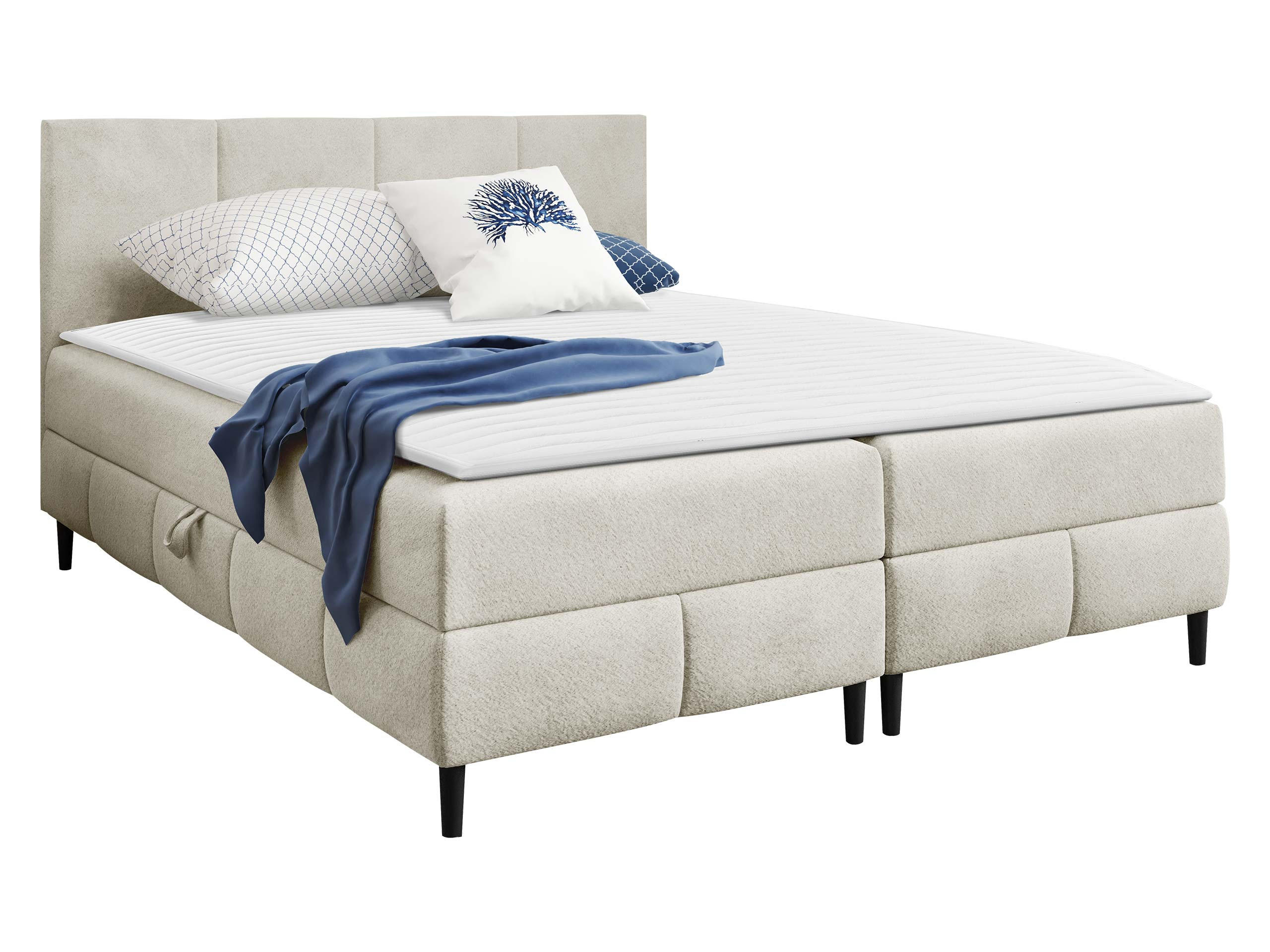 BOXBETT Box Best 2 - Creme/Schwarz, Holz/Holzwerkstoff (200/200cm) - MIRJAN24