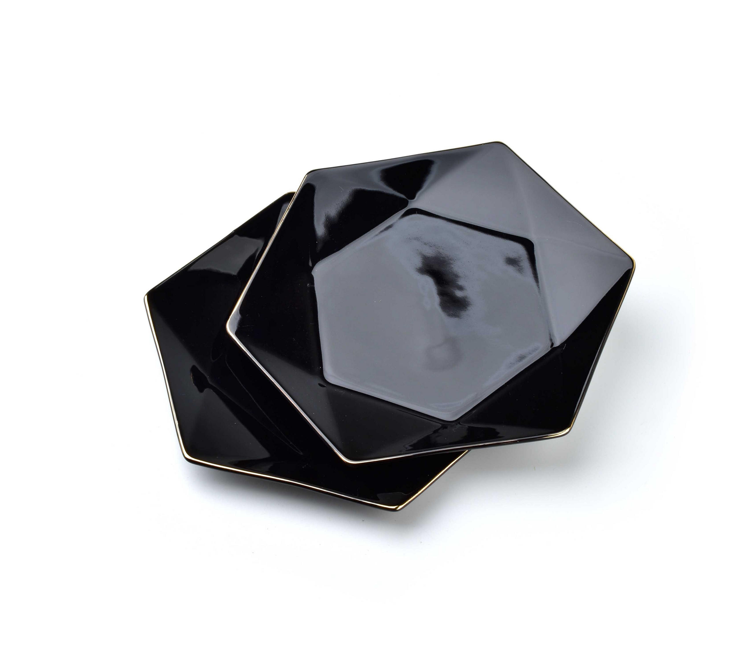 DESSERTTELLER Ralph Schwarz 24.5/21/2 cm Keramik - Schwarz, Keramik (24.5cm) - Mondex