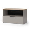 KOMMODE Wido Greige 80 x 50 cm mit 1 geschlossenem Fach - Greige/Sonoma Eiche, Holzwerkstoff (80/50/40cm) - Vicco