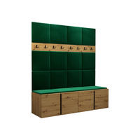 GARDEROBEN-SET Orion V - Eiche Artisan/Grün, Holzwerkstoff/Kunststoff (168/186/46cm) - MIRJAN24