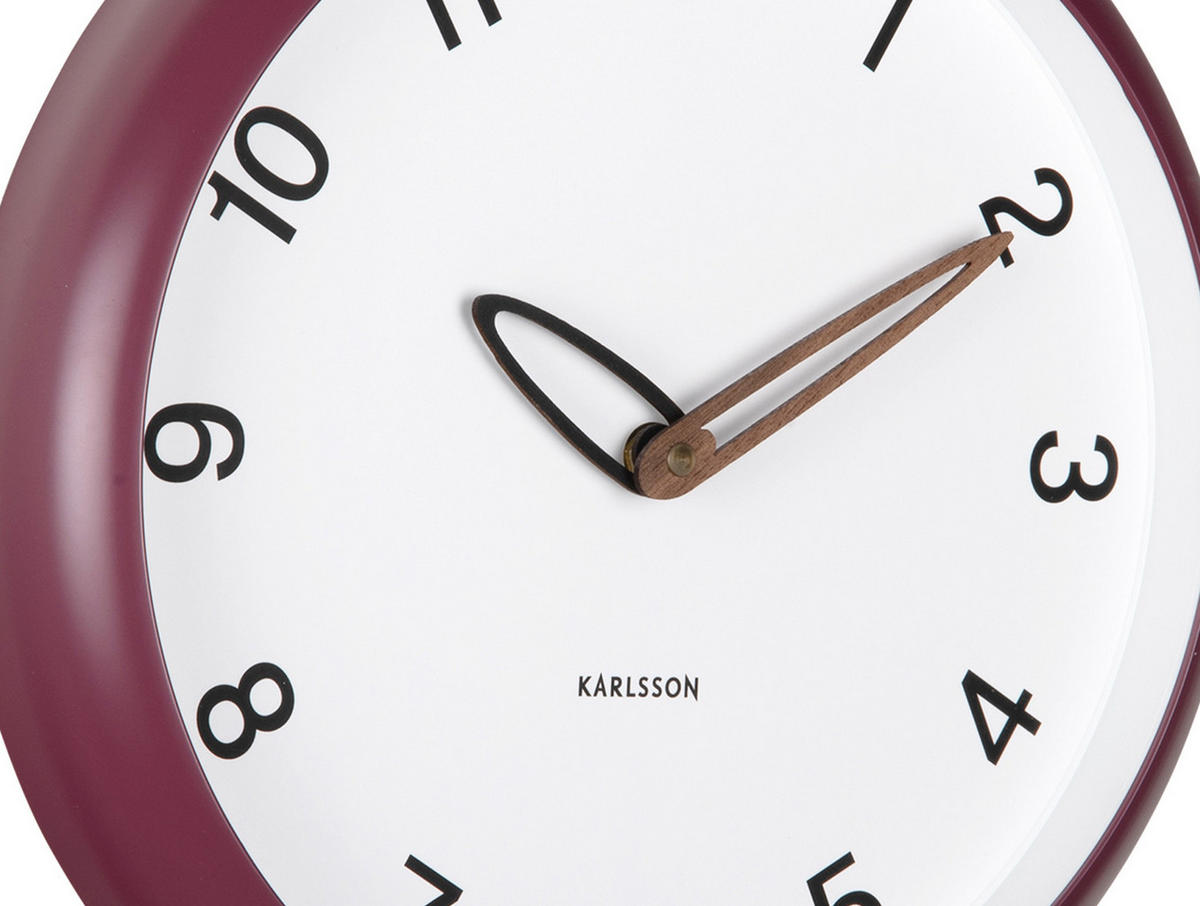 WANDUHR Bella 4/30/30 cm - Lila, Kunststoff (30/30/4cm) - Karlsson