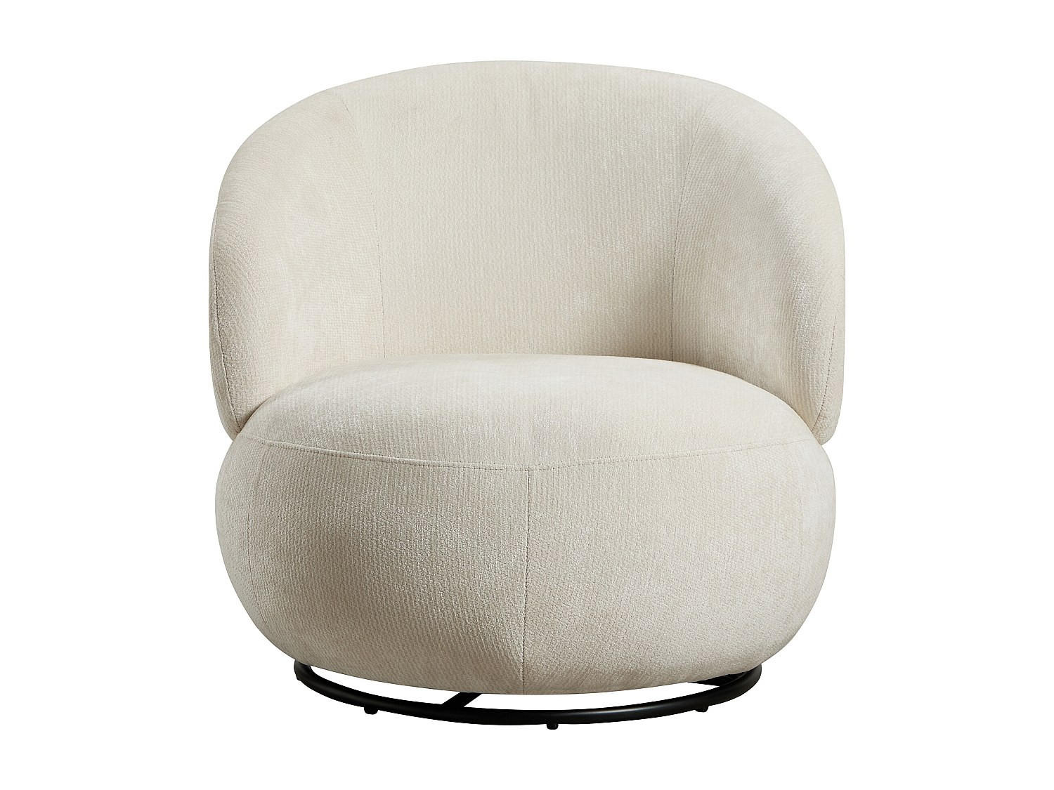 SESSEL mit gerader Rückenlehne - 1 Person - Stoff - Beige - Beige, Textil (76/69/82.5cm) - Vente-Unique