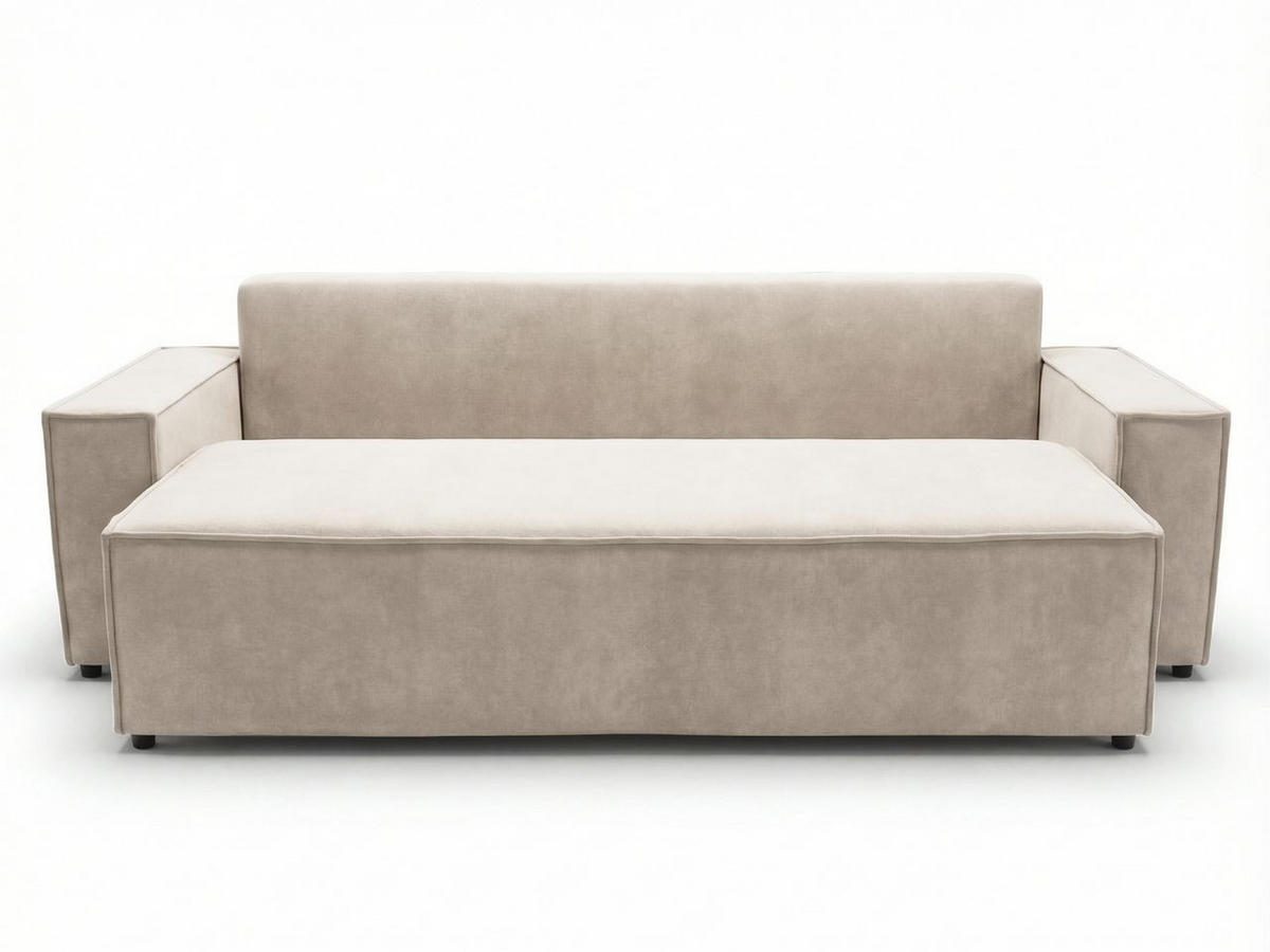 SOFA 230/90/70 Beige Sivra - Beige, Kunststoff/Textil (230/70/90cm) - Graingold
