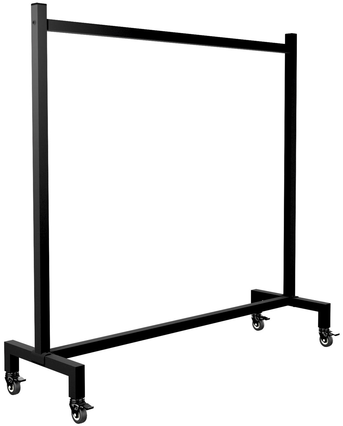 KLEIDERSTÄNDER Lenn 120x38x120cm Edelstahl Schwarz Kleiderstange - Schwarz, Metall (120/120/38cm) - DELUKE