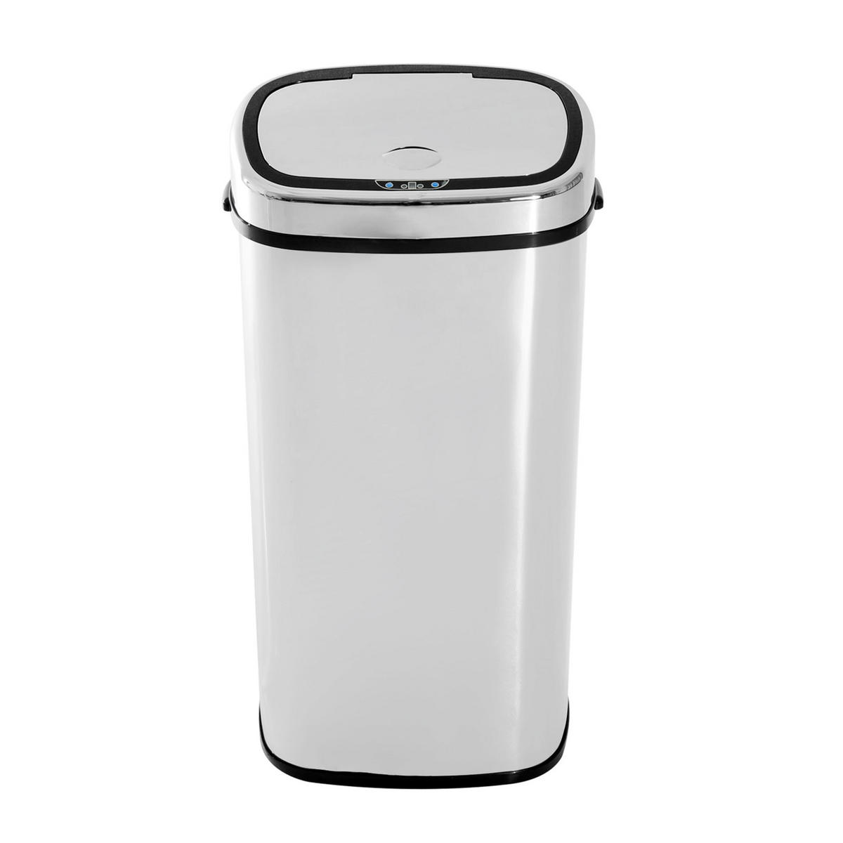 MÜLLEIMER DE-08927 68 L Automatik, berührungslos Silber - Silberfarben, Metall (29.5/78/40.5cm) - ComfortXL