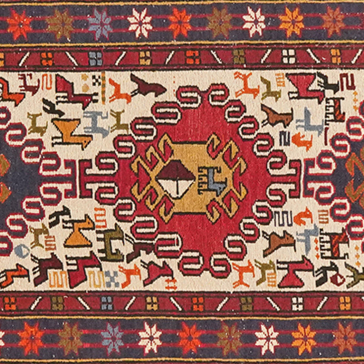 LÄUFER Sumak Shahsavan Beige 275/74 cm Wolle - Beige, Textil (74/275cm) - Looma