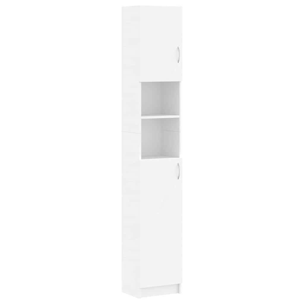 BADEZIMMERSCHRANK Weiss 32/25,5/190 Cm Holzwerkstoff - Weiß, Holzwerkstoff (25.5/190/32cm) - vidaXL