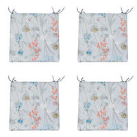 SITZKISSEN Eco-line - Blau - 40/40/4,5 cm - 4er-Set - Blau, Textil (40/4/40cm) - Madison