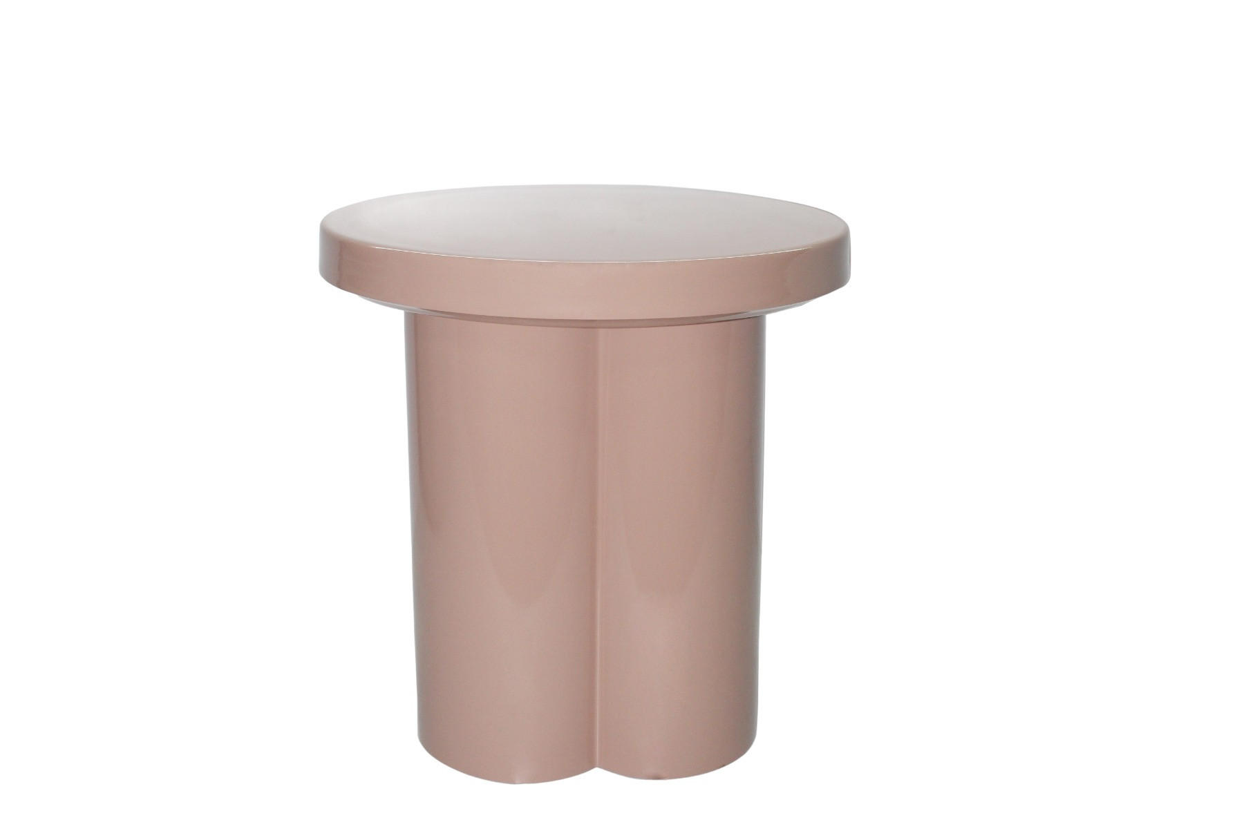 COUCHTISCH Noa Rosa 43/43/45 cm - Pink, Metall (43/43/45cm) - Livingfurn