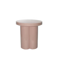 COUCHTISCH Noa Rosa 43/43/45 cm - Pink, Metall (43/43/45cm) - Livingfurn